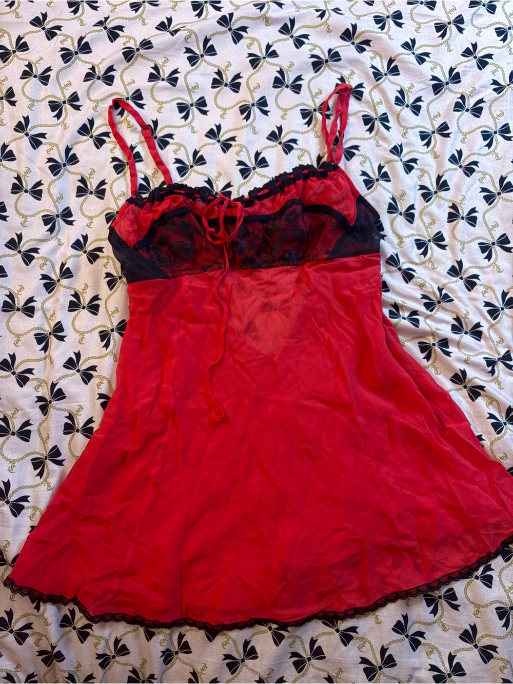Vintage Silk 2002 Victoria Secret milkmaid babydoll slip dress